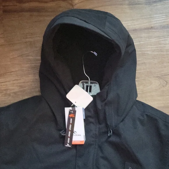 NWT Men's Med Rip Curl Jacket. "Anti-Series One Shot Jacket". Color Washed Black - Picture 5 of 10